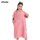 HiTurbo® Kids microfiber terry Changing Towel Robe,Hooded Absorbent Surf Poncho Swimming Bathrobe