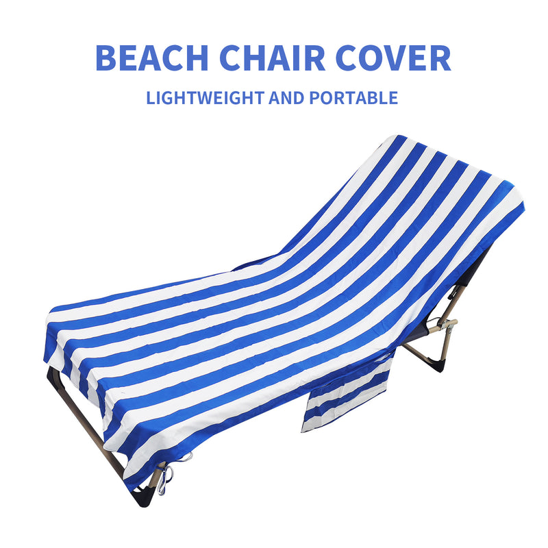 HiTurbo microfiber beach chair cover