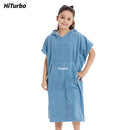 HiTurbo® Kids microfiber terry Changing Towel Robe,Hooded Absorbent Surf Poncho Swimming Bathrobe