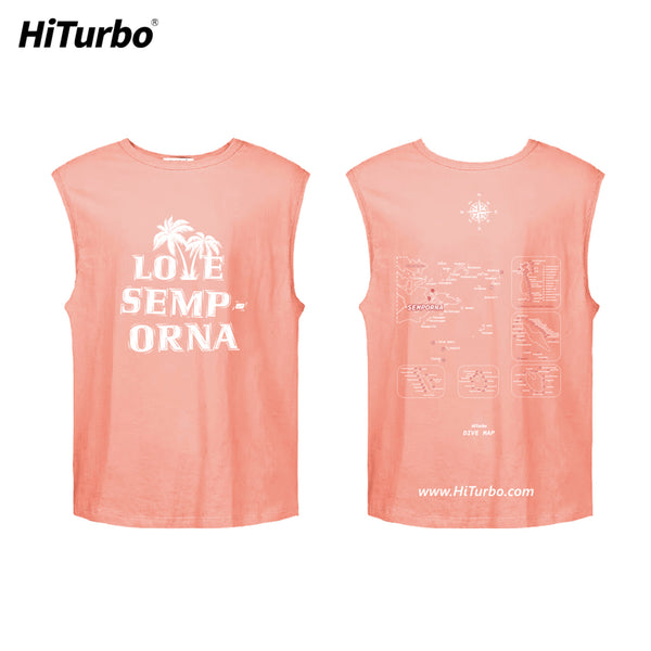 【Semporna】HiTurbo Dive maps 100% cotton shirt