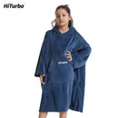 HiTurbo kids microfiber fleece robe with long sleeve