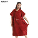 HiTurbo® Kids fleece Changing Robe Towel Poncho without sleeve