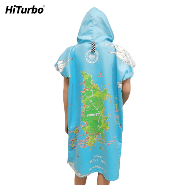 【 Phuket】HiTurbo Dive maps microfiber changing robe
