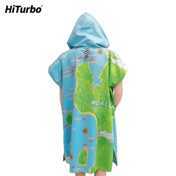 【 Moalboal】HiTurbo Dive maps microfiber changing robe