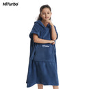 HiTurbo® Kids fleece Changing Robe Towel Poncho without sleeve