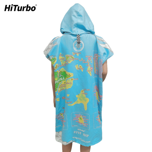 【 Semporna】HiTurbo Dive maps microfiber changing robe