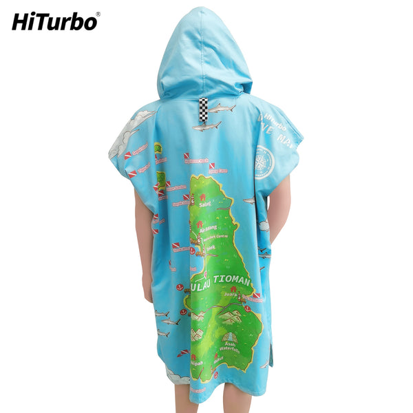【 Pulau Tioman】HiTurbo Dive maps microfiber changing robe