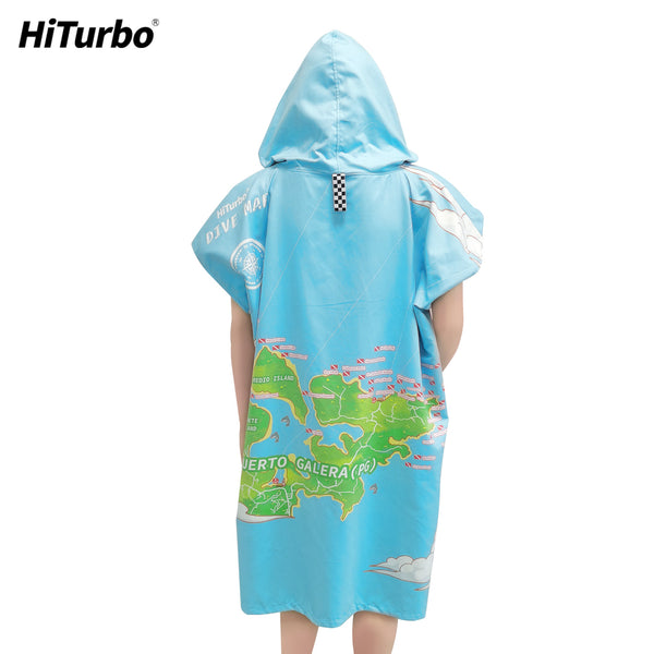 【 Philippines PG】HiTurbo Dive maps microfiber changing robe