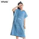 HiTurbo® Kids fleece Changing Robe Towel Poncho without sleeve