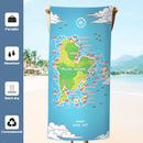 【Pulau Redang】HiTurbo Dive Maps  Microfiber Quick Dry Beach Towel   sand free