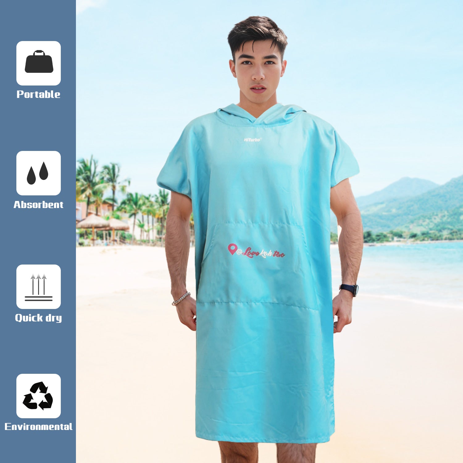 Koh Tao】HiTurbo Dive maps microfiber changing robe