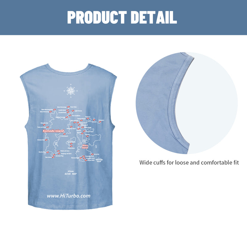 【Komodo】HiTurbo Dive maps 100% cotton shirt
