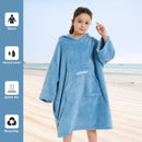 HiTurbo kids microfiber fleece robe with long sleeve