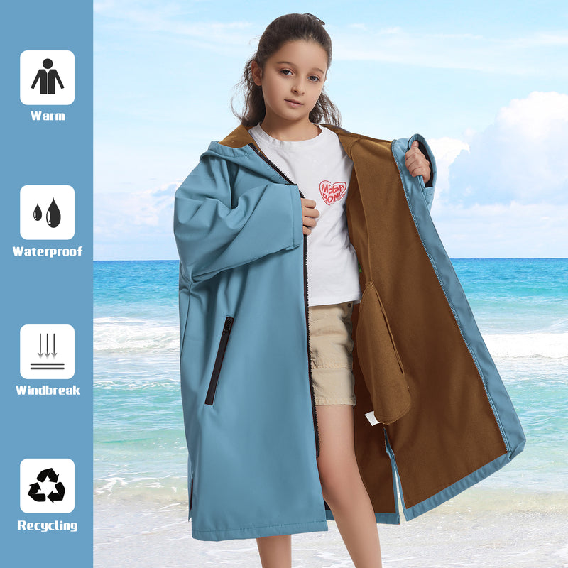 Changing Robe Children HiTurbo® Kids waterproof Outdoor Robe changing robe