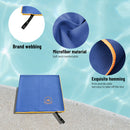 HiTurbo® Solid Color Microfiber Beach Towel，quick dry