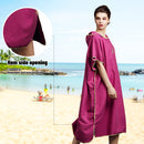 HiTurbo®  Microfiber Quick Dry Changing Robe hooded Towel