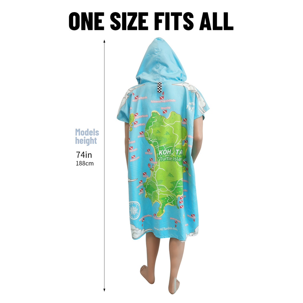 Koh Tao】HiTurbo Dive maps microfiber changing robe