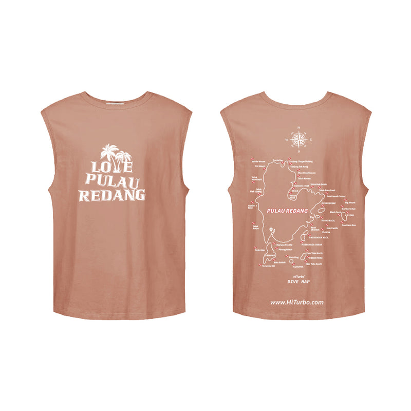 【 Pulau Redang】HiTurbo Dive maps 100% cotton shirt