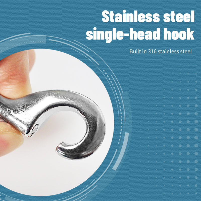 HiTurbo Stainless SteelSwivel EyeBoltsnap Cord Knot