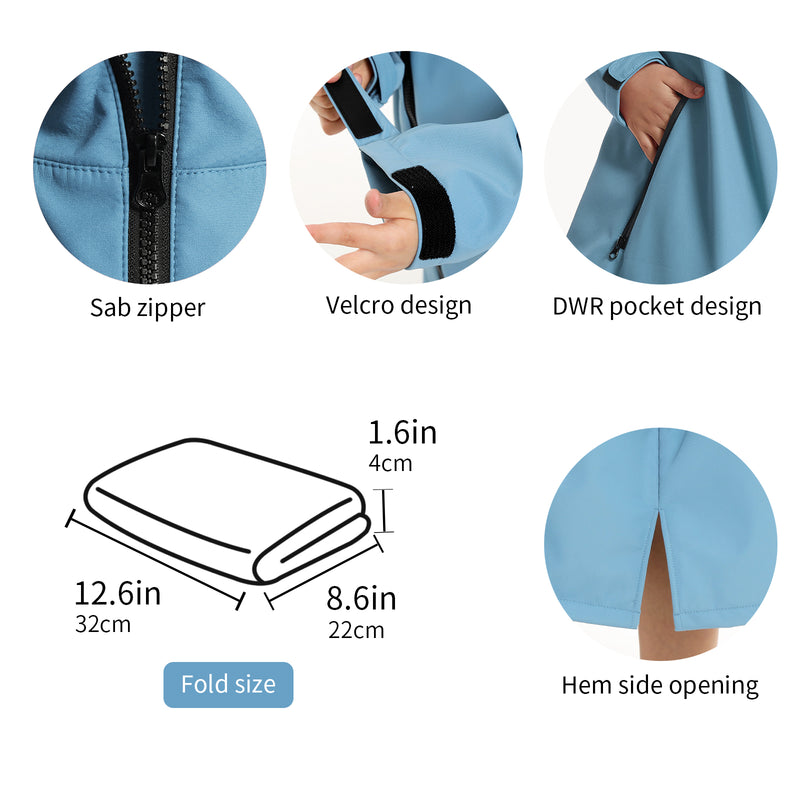 HiTurbo® Kids waterproof Outdoor Robe changing robe