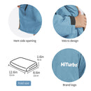 HiTurbo® Kids Waterproof Changing Robe Windproof Warm Robe Oversized Coat swimming  Poncho with Fleece Lining