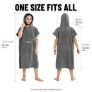 HiTurbo® Kids microfiber terry Changing Towel Robe,Hooded Absorbent Surf Poncho Swimming Bathrobe