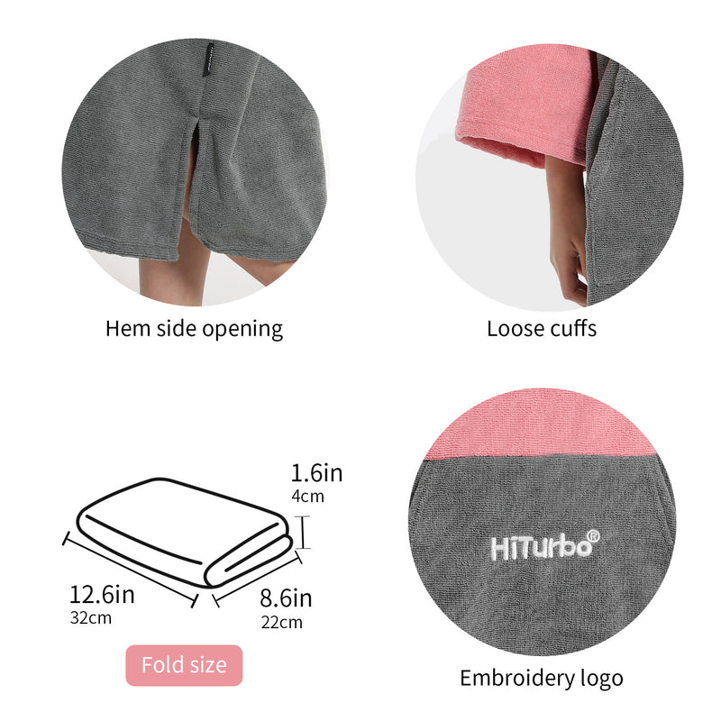 HiTurbo® Microfiber Terry Changing Robe 110*85cm