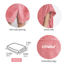 HiTurbo® Kids fleece Changing Robe Towel Poncho without sleeve