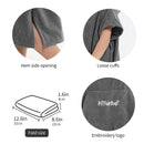 HiTurbo® Kids microfiber terry Changing Towel Robe,Hooded Absorbent Surf Poncho Swimming Bathrobe