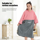 HiTurbo  Kids Microfiber Terry Changing Towel Robe,Hooded Absorbent Surf Poncho Swimming