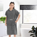 HiTurbo® Kids microfiber terry Changing Towel Robe,Hooded Absorbent Surf Poncho Swimming Bathrobe