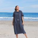 HiTurbo® microfiber Terry Surfing Poncho Changing Robe