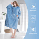 HiTurbo® Microfiber Fleece Long Sleeve Robe