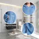 HiTurbo® Microfiber Fleece Long Sleeve Robe