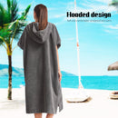 HiTurbo® microfiber Terry Surfing Poncho Changing Robe