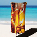 Microfiber Terry Printing Beach Towel for travel swimming, diving ,surfing ,bath
