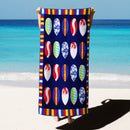 Microfiber Terry Printing Beach Towel for travel swimming, diving ,surfing ,bath