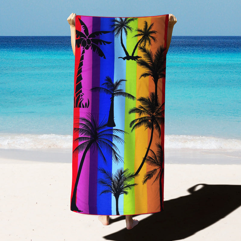 Microfiber Terry Printing Beach Towel for travel swimming, diving ,surfing ,bath