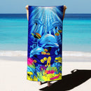 Microfiber Terry Printing Beach Towel for travel swimming, diving ,surfing ,bath