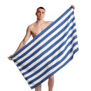 HiTurbo®  Stripe Microfiber Beach Towel SAND FREE