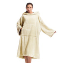 HiTurbo® Microfiber Fleece Long Sleeve Robe