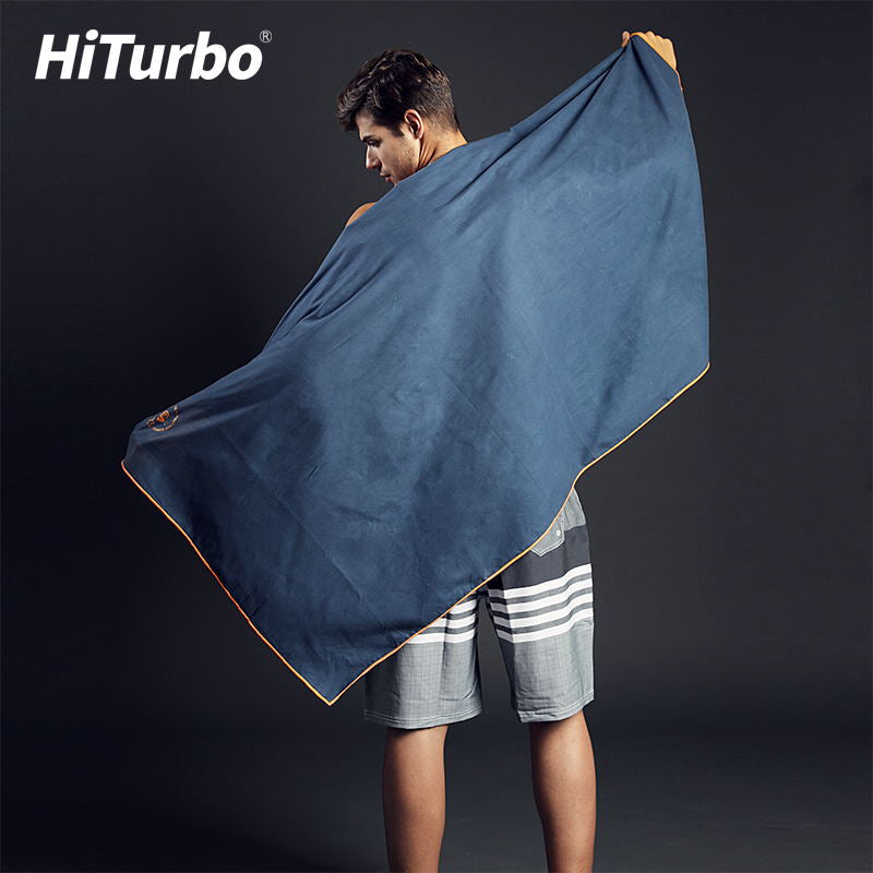 HiTurbo® Solid Color Microfiber Beach Towel，quick dry