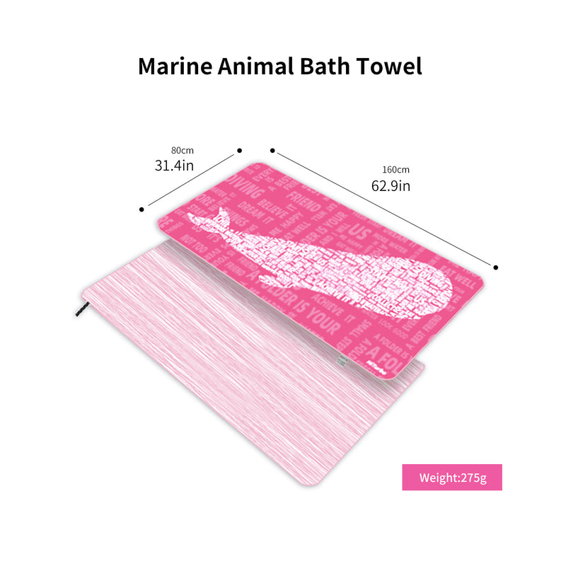 HiTurbo Microfiber Ocean Pattern Beach Towel