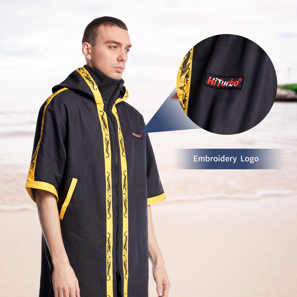 Surfer Changing Robe HiTurbo® Quick-Dry Surf Changing Robe zipper design