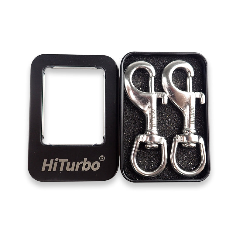 HiTurbo® Double Ended Bolt Snap Hook, 2-Pack 3-1/2 in 316 Stainless St