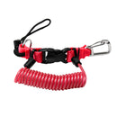 HiTurbo® Heavy Duty Dive & Fishing Lanyard Snappy Coil, 3.25" Stainless Clips,