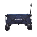 HiTurbo® Collapsible Folding Wagon, Wagon Cart Heavy Duty Foldable with Removable Wheels,