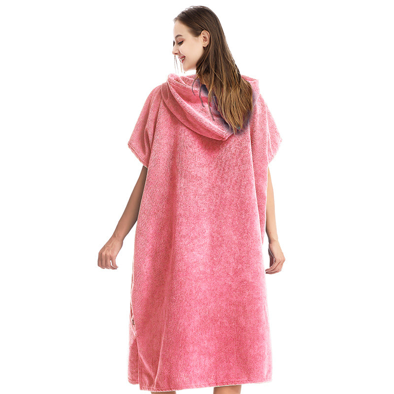 Poncho Robe HiTurbo® microfiber Terry Surfing Poncho Changing Robe