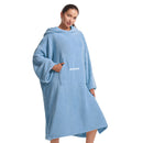 HiTurbo® Microfiber Fleece Long Sleeve Robe