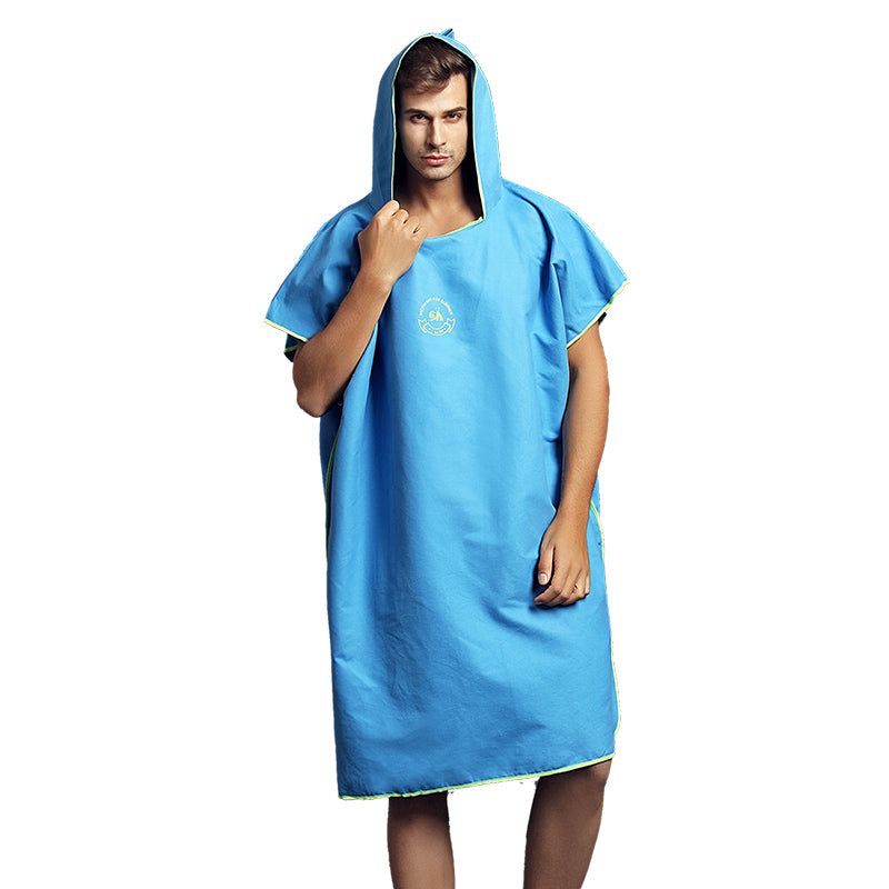 HiTurbo®  Microfiber Quick Dry Changing Robe hooded Towel